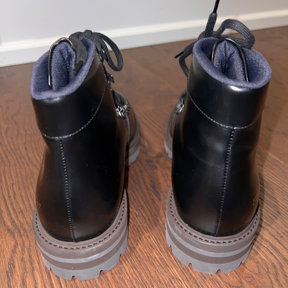 COMMON PROJECTS - BLACK LEATHER HIKING BOOTS - SIZE 39 - Picture 2 of 6